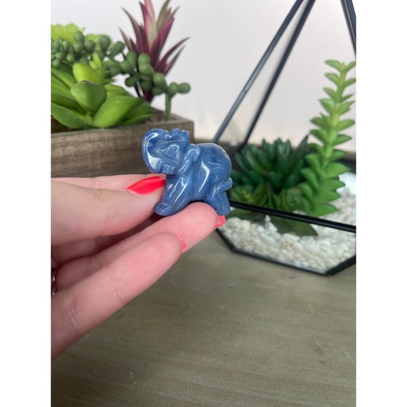 Lapis Lazuli Elephant Carving Crystal Polished - Picture 4 of 6